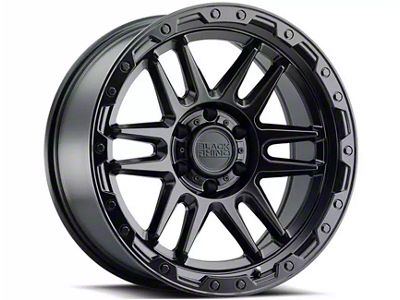 Black Rhino Apache Matte Black with Black Bolts Wheel; 17x8.5; 0mm Offset (20-24 Jeep Gladiator JT)