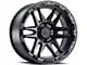 Black Rhino Apache Matte Black with Black Bolts Wheel; 17x8.5 (20-24 Jeep Gladiator JT)