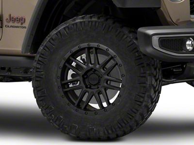 Black Rhino Arches Matte Black Wheel; 17x8 (20-24 Jeep Gladiator JT)