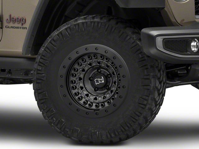 Black Rhino Barricade Gun Black with Black Rock Guard Wheel; 17x8.5 (20-24 Jeep Gladiator JT)