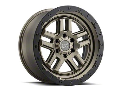 Black Rhino Barstow Matte Bronze with Matte Black Ring Wheel; 17x8; 30mm Offset (20-24 Jeep Gladiator JT)