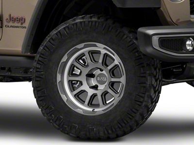 Black Rhino Chase Brushed Gunmetal Wheel; 17x9.5; -18mm Offset (20-24 Jeep Gladiator JT)