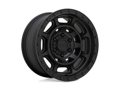 Black Rhino Convoy Matte Black Wheel; 17x8.5; -18mm Offset (20-24 Jeep Gladiator JT)