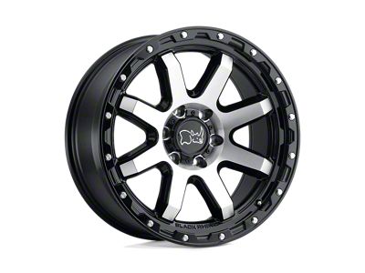 Black Rhino Coyote Gloss Black with Machined Face and Stainless Bolts Wheel; 18x9 (20-24 Jeep Gladiator JT)