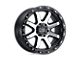 Black Rhino Coyote Gloss Black with Machined Face and Stainless Bolts Wheel; 18x9; -18mm Offset (20-24 Jeep Gladiator JT)