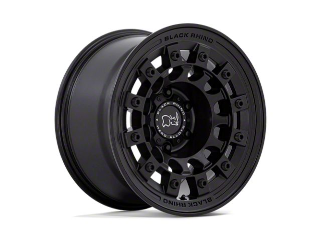 Black Rhino Fuji Matte Black Wheel; 17x8 (20-24 Jeep Gladiator JT)