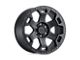 Black Rhino Gauntlet Semi Gloss Black with Gunmetal Bolts Wheel; 20x9 (20-24 Jeep Gladiator JT)