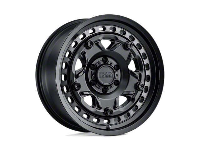 Black Rhino Grange Matte Black with Machined Tinted Ring Wheel; 18x9 (20-24 Jeep Gladiator JT)