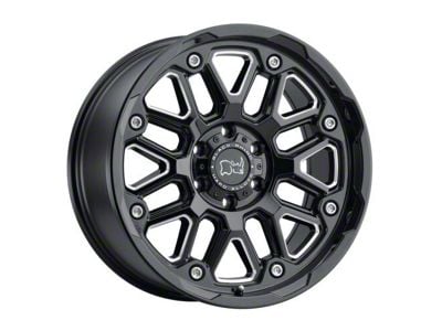 Black Rhino Hollister Gloss Black Milled Wheel; 18x9.5; -18mm Offset (20-24 Jeep Gladiator JT)