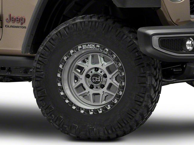 Black Rhino Kelso Battleship Gray Wheel; 17x9 (20-24 Jeep Gladiator JT)