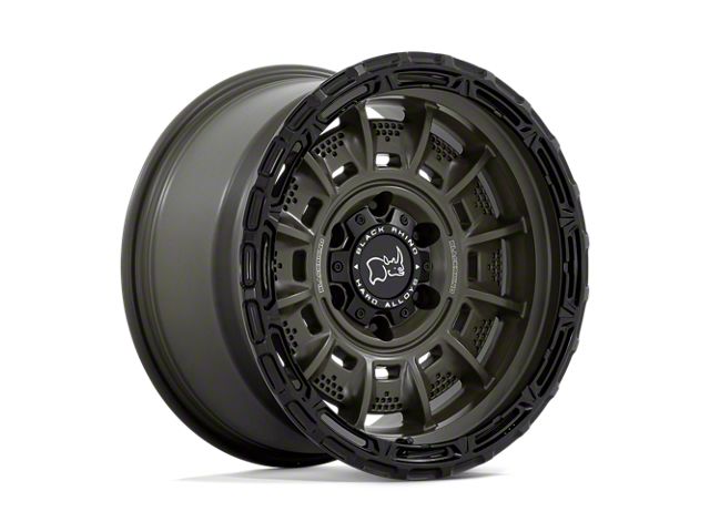 Black Rhino Legion Olive Drab Green with Black Lip Wheel; 20x10 (20-24 Jeep Gladiator JT)