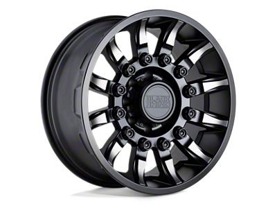 Black Rhino Mission Matte Black with Machined Tinted Spokes Wheel; 20x9; -18mm Offset (20-24 Jeep Gladiator JT)