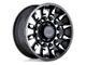 Black Rhino Mission Matte Black with Machined Tinted Spokes Wheel; 20x9 (20-24 Jeep Gladiator JT)
