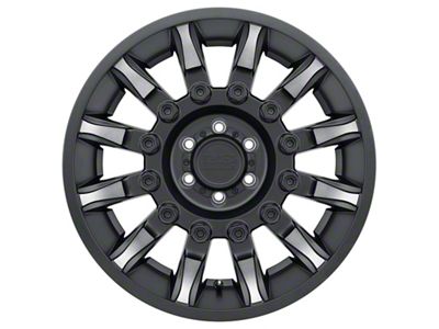 Black Rhino Mission Matte Black Machined Wheel; 17x8.5; -18mm Offset (20-24 Jeep Gladiator JT)