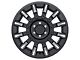 Black Rhino Mission Matte Black Machined Wheel; 17x8.5; -18mm Offset (20-24 Jeep Gladiator JT)