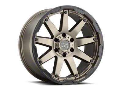 Black Rhino Oceano Matte Bronze with Black Ring Wheel; 20x12; -44mm Offset (20-24 Jeep Gladiator JT)