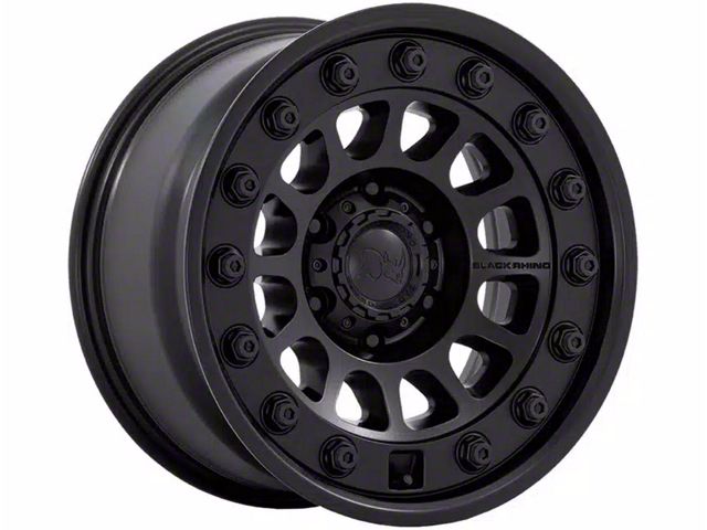 Black Rhino Outback Matte Black Wheel; 18x8.5 (20-24 Jeep Gladiator JT)