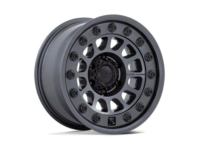 Black Rhino Outback Matte Gunmetal Wheel; 17x8 (20-24 Jeep Gladiator JT)