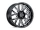 Black Rhino Pismo Gloss Black with Milled Spokes Wheel; 20x9.5 (20-24 Jeep Gladiator JT)