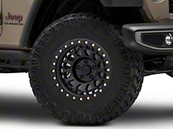 Black Rhino Primm Matte Black with Brass Bolts Wheel; 17x9 (20-24 Jeep Gladiator JT)