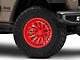 Black Rhino Raid Gloss Red Wheel; 17x8.5; -18mm Offset (20-25 Jeep Gladiator JT)