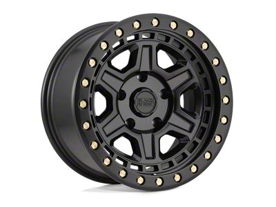 Black Rhino Reno Matte Black with Brass Bolts Wheel; 18x9.5; -18mm Offset (20-24 Jeep Gladiator JT)