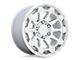 Black Rhino Rotor Gloss Silver with Mirror Cut Face Wheel; 17x8.5 (20-24 Jeep Gladiator JT)