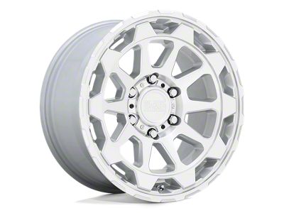 Black Rhino Rotor Gloss Silver with Mirror Cut Face Wheel; 17x8.5; 2mm Offset (20-24 Jeep Gladiator JT)