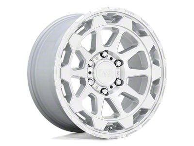 Black Rhino Rotor Gloss Silver with Mirror Cut Face Wheel; 18x9; -18mm Offset (20-24 Jeep Gladiator JT)