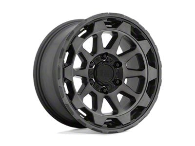 Black Rhino Rotor Matte Gunmetal with Brushed Tinted Face Wheel; 18x9 (20-24 Jeep Gladiator JT)