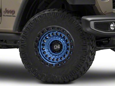 Black Rhino Sentinel Cobalt Blue with Black Ring Wheel; 17x8.5 (20-24 Jeep Gladiator JT)