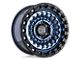 Black Rhino Sentinel Cobalt Blue with Black Ring Wheel; 20x9.5; -18mm Offset (20-24 Jeep Gladiator JT)