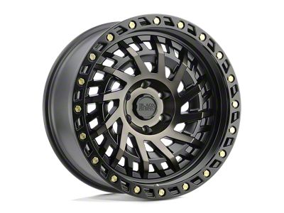 Black Rhino Shredder Matte Black with Machined Dark Tint Wheel; 18x9.5; -18mm Offset (20-24 Jeep Gladiator JT)