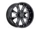 Black Rhino Sierra Gloss Black with Milled Spokes Wheel; 20x11.5 (20-24 Jeep Gladiator JT)