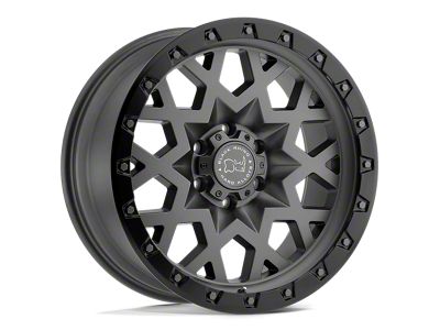 Black Rhino Sprocket Matte Gunmetal with Black Ring Wheel; 18x9.5 (20-24 Jeep Gladiator JT)