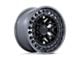 Black Rhino Alpha Matte Black with Gunmetal Lip Wheel; 17x9; -12mm Offset (99-04 Jeep Grand Cherokee WJ)