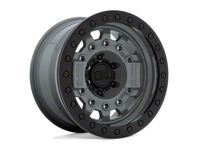 Black Rhino Avenger Beadlock Battleship Gray Wheel; 17x8.5; -32mm Offset (99-04 Jeep Grand Cherokee WJ)