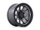 Black Rhino Calico Matte Gunmetal with Matte Black Lip Wheel; 17x8.5 (99-04 Jeep Grand Cherokee WJ)