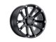 Black Rhino Highland Matte Black with Milled Spokes Wheel; 17x9.5; -12mm Offset (99-04 Jeep Grand Cherokee WJ)