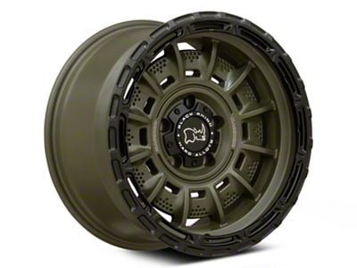 Black Rhino Legion Olive Drab Green with Black Lip Wheel; 17x9; 0mm Offset (05-10 Jeep Grand Cherokee WK, Excluding SRT8)