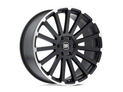 Black Rhino Spear Matte Black with Matte Machined Edge Wheel; 22x9.5; 30mm Offset (22-24 Jeep Grand Cherokee WL)