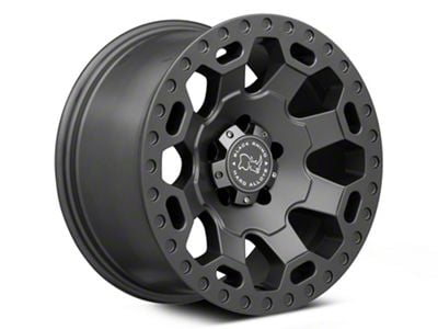 Black Rhino Warlord Matte Gunmetal Wheel; 17x8; 35mm Offset (93-98 Jeep Grand Cherokee ZJ)