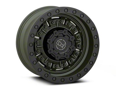 Black Rhino Abrams Olive Drab Green Wheel; 20x9.5; -18mm Offset (99-04 Jeep Grand Cherokee WJ)