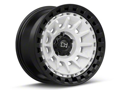 Black Rhino Barrage Gloss White on Matte Black Wheel; 18x9; 0mm Offset (99-04 Jeep Grand Cherokee WJ)