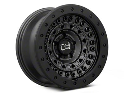 Black Rhino Barricade Gun Black with Black Rock Guard Wheel; 17x8.5; -18mm Offset (99-04 Jeep Grand Cherokee WJ)