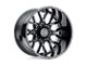 Black Rhino Grimlock Gloss Black Milled Wheel; 20x11.5; -44mm Offset (99-04 Jeep Grand Cherokee WJ)