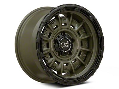 Black Rhino Legion Olive Drab Green with Black Lip Wheel; 17x9; 0mm Offset (99-04 Jeep Grand Cherokee WJ)