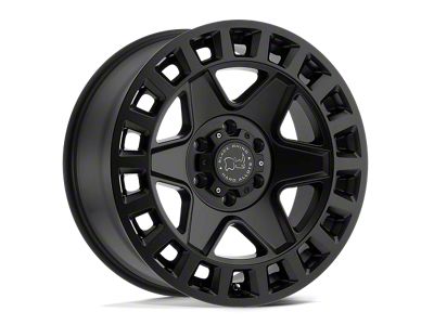 Black Rhino York Matte Black Wheel; 18x8; 30mm Offset (99-04 Jeep Grand Cherokee WJ)