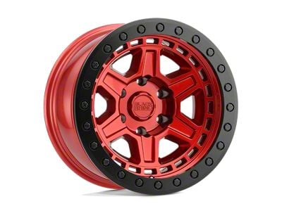 Black Rhino Reno Candy Red with Black Ring and Bolts Wheel; 18x9.5; 0mm Offset (05-10 Jeep Grand Cherokee WK)