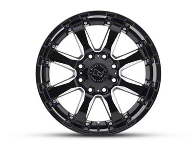 Black Rhino Sierra Gloss Black Wheel; 20x10; -23mm Offset (05-10 Jeep Grand Cherokee WK)